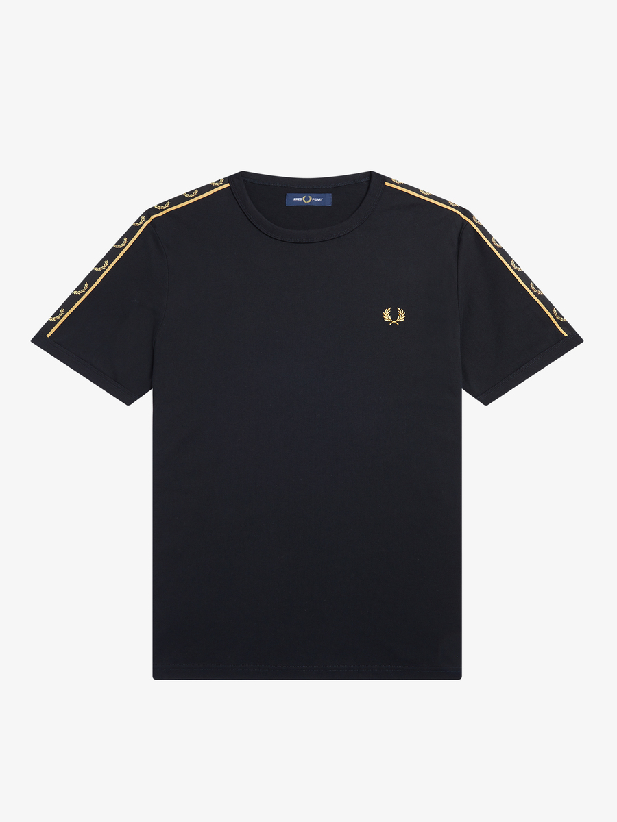 Fred Perry M4613 Contract Tape Ringer T-Shirt (Black)