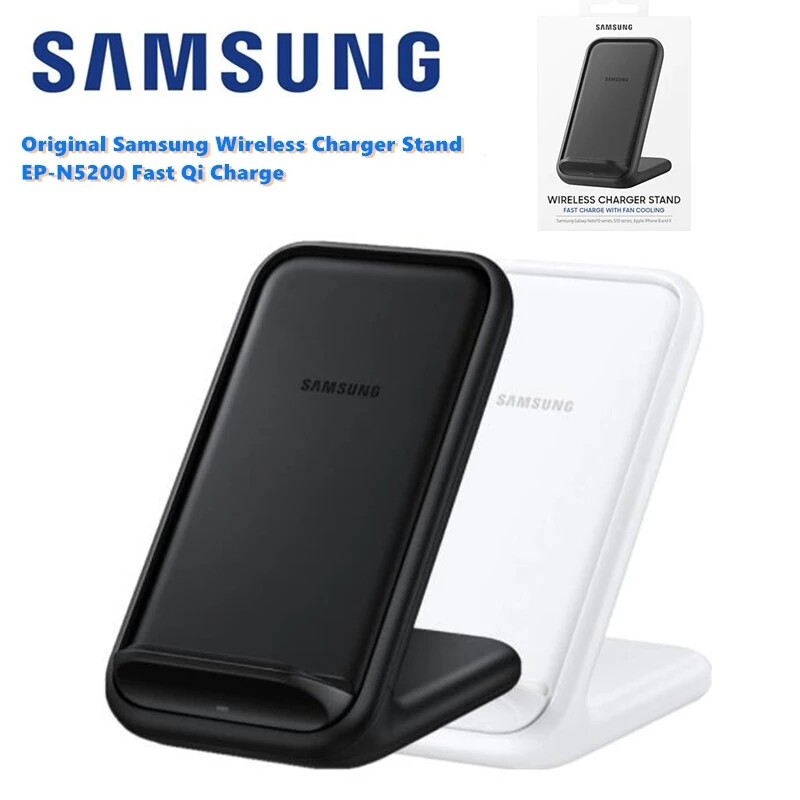 Original For Samsung Wireless Charger Stand Fast Qi Charge EP-N5200 For Samsung Galaxy S21 S20 NOTE 10 NOTE 10+ For Galaxy Devices