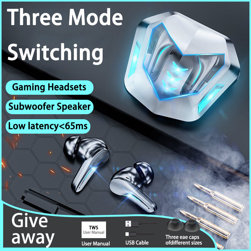 Vitog MD188 Novel Design TWS Bluetooth Earphone with Mic,5.1 Bluetooth Headphone Touch Control Noise Cancelling Gaming Wireless Headset for PUBG,Stereo Waterproof Sports Bluetooth Headset For iPhone X