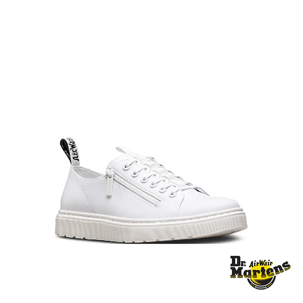 Dr.Martens Unisex Dante Zip Shoes - White Vernice